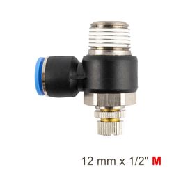 AIRCRAFT Flow Control Swiv. Elbow Pu 12mm X 1/2' M